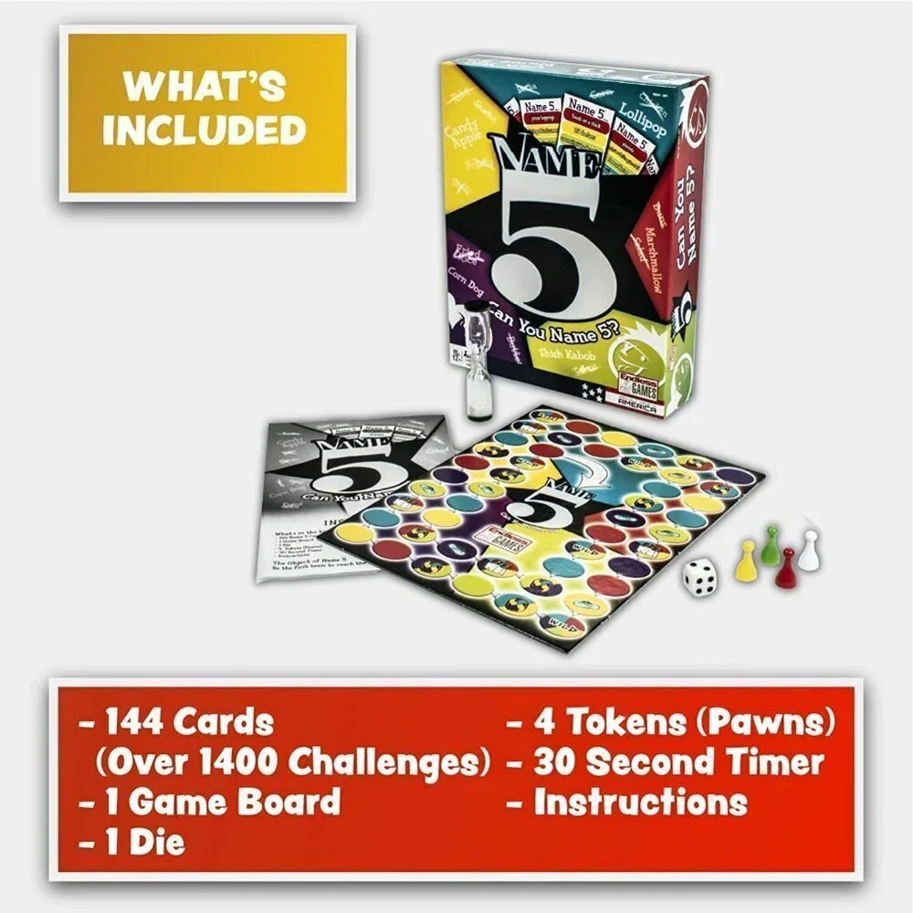 Can You Name 5? Board Game / Endless Games